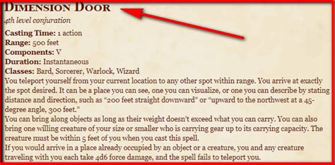dimension door 5e|dimension door 5e unwilling.